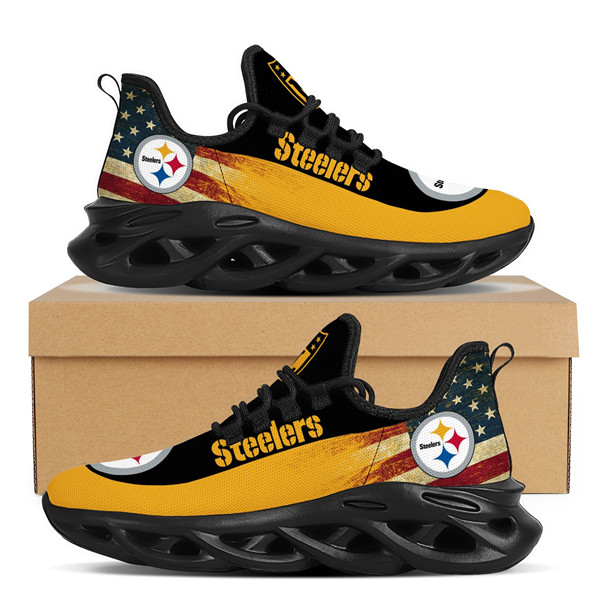 Women's Pittsburgh Steelers Flex Control Sneakers 003