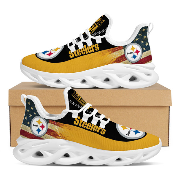Women's Pittsburgh Steelers Flex Control Sneakers 004
