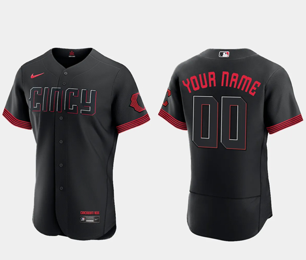 Men's Cincinnati Reds 2023 City Connect Flex Base Active Player Custom Stitched Jersey