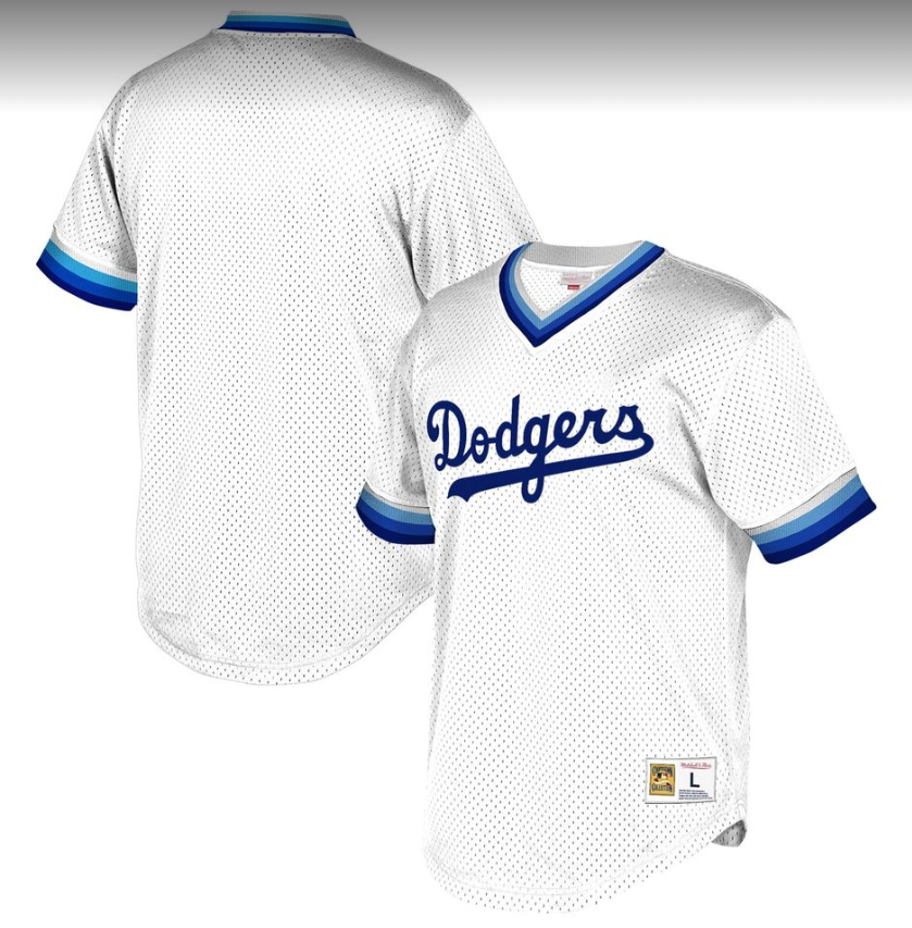 Men's Los Angeles Dodgers White Stitched MLB Jersey