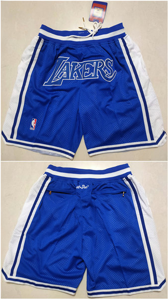 Men's Los Angeles Lakers Blue Shorts (Run Small)