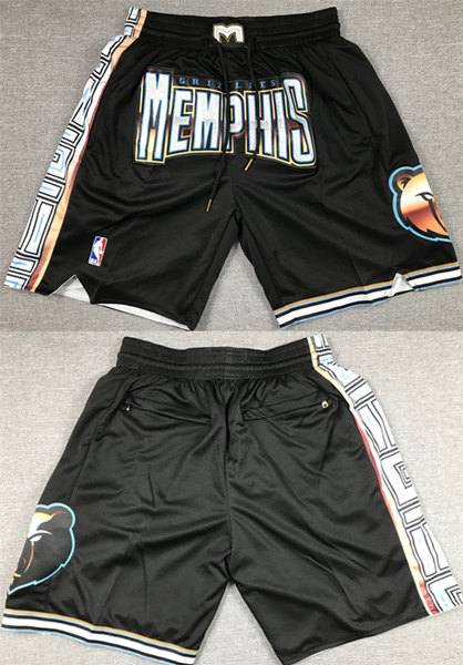 Men's Memphis Grizzlies City Edition Black Shorts (Run Small)