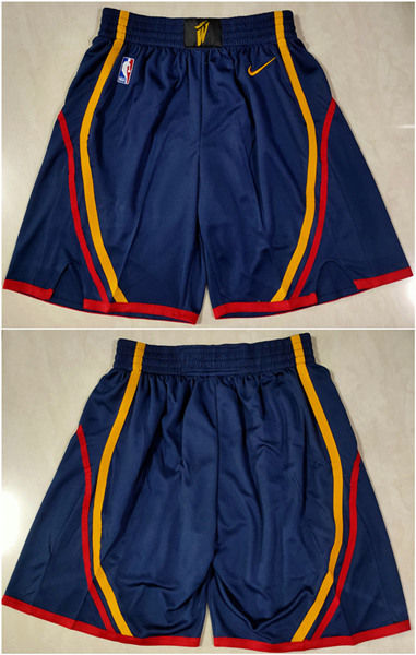 Men's Golden State Warriors Navy Shorts (Run Smaller)