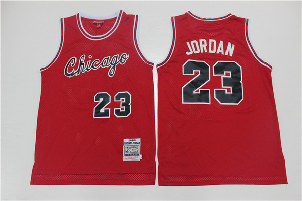 Men's Chicago Bulls #23 Michael Jordan 1984-85 Red Throwback Stitched NBA Jersey