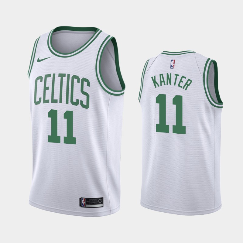 Men's Boston Celtics #11 Enes Kanter Black Stitched NBA Jersey