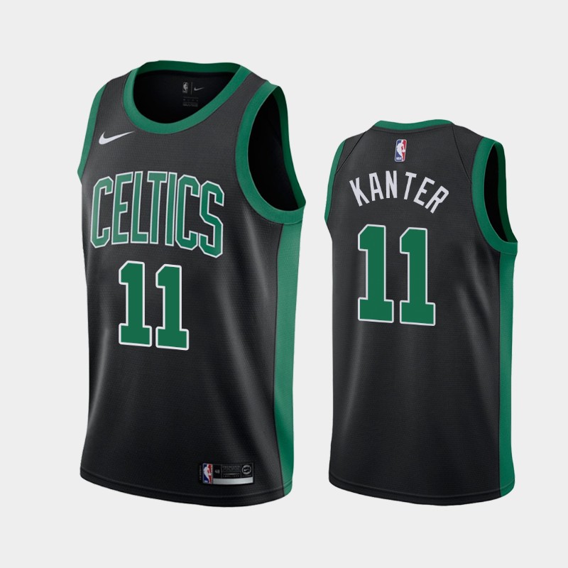 Men's Boston Celtics #11 Enes Kanter Black Stitched NBA Jersey