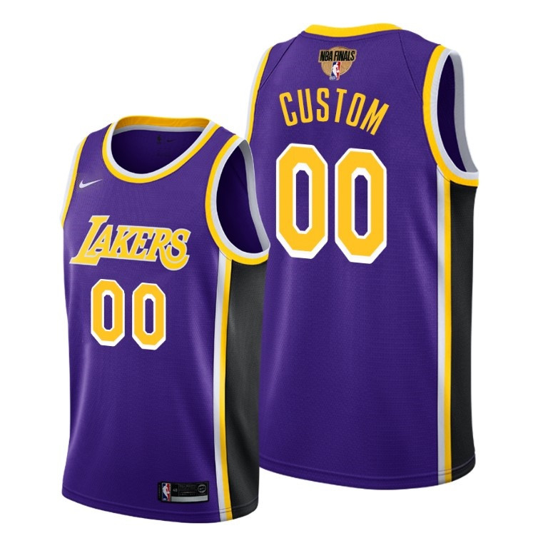Men's Los Angeles Lakers Active Player 2020 Purple Finals Bound Statement Edition Custom Stitched NBA Jersey