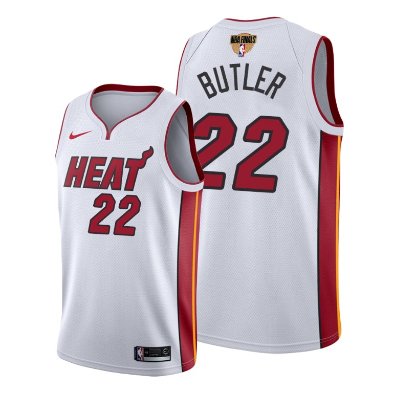 Men's Miami Heat #22 Jimmy Butler White 2020 Finals Bound Association ...