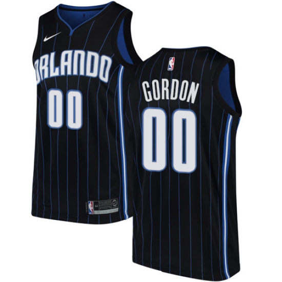 Men's Orlando Magic #00 Aaron Gordon Black Stitched NBA Jersey