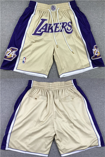 Los Angeles Lakers Gold/Purple Shorts (Run Small)