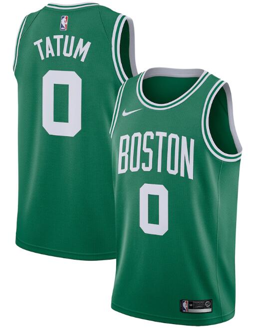 Men's Boston Celtics Green #0 Jayson Tatum Icon Edition Stitched NBA Jersey
