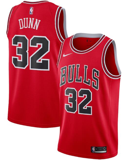 Men's Chicago Bulls #32 Kris Dunn Icon Edition Stitched NBA Jersey
