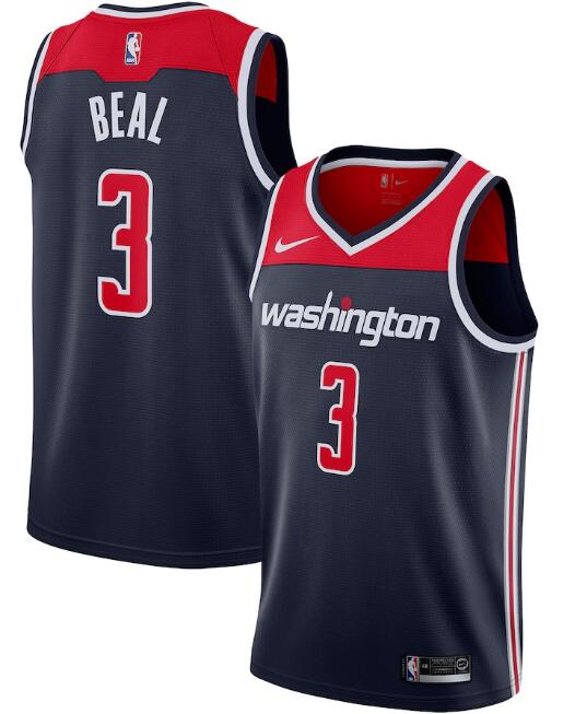 Men's Washington Wizards Navy #3 Bradley Beal Statement Edition Swingman Stitched NBA Jersey