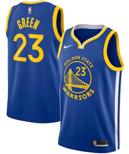 Men's Golden State Warriors Royal #23 Draymond Green Icon Edition Stitched NBA Jersey