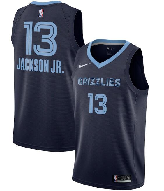 Men's Memphis Grizzlies Navy #13 Jaren Jackson Jr. Icon Edition Stitched NBA Jersey