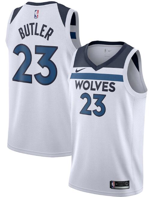 Men's Minnesota Timberwolves White #23 Jimmy Butler Association Edition Stitched NBA Jersey