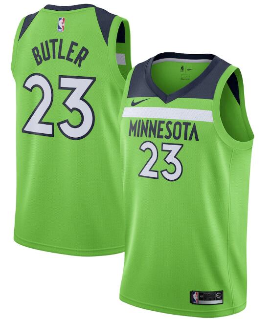 Men's Minnesota Timberwolves Green #23 Jimmy Butler Statement Edition Stitched NBA Jersey