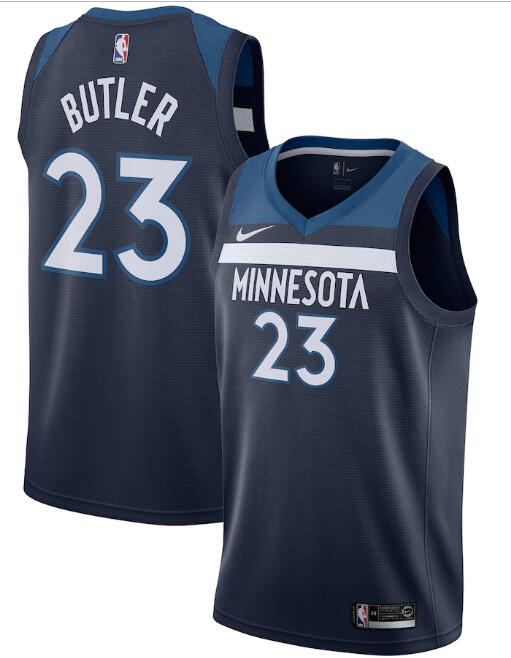Men's Minnesota Timberwolves Navy #23 Jimmy Butler Icon Edition Stitched NBA Jersey