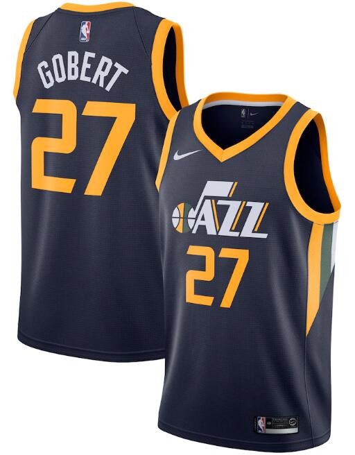 Men's Utah Jazz Navy #27 Rudy Gobert Icon Edition Swingman Stitched NBA Jersey