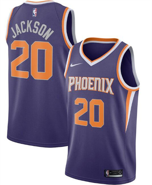 Men's Phoenix Suns Purple #20 Josh Jackson Icon Edition Stitched NBA Jersey