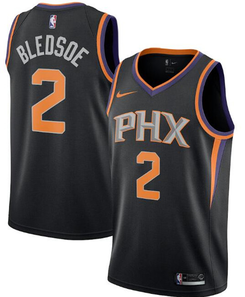 Men's Phoenix Suns Black #2 Eric Bledsoe Statement Edition Stitched NBA Jersey