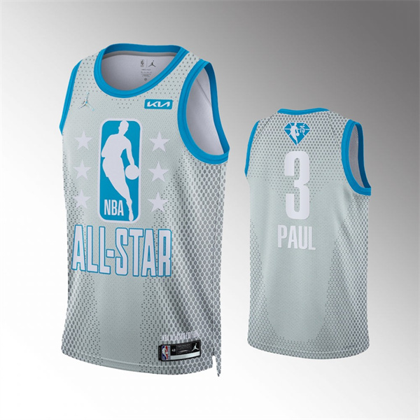 Men's 2022 All-Star #3 Chris Paul Gray Stitched Jersey