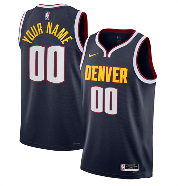 Youth Denver Nuggets Active Player Custom Navy Icon Edition Stitched Jersey