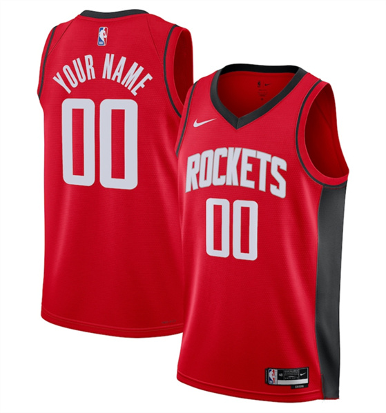 Youth Houston Rockets Active Player Custom Red Stitched Basketball Jersey