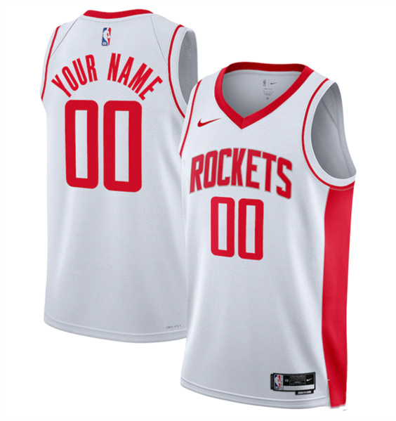Youth Houston Rockets Active Player Custom White Stitched Basketball Jersey