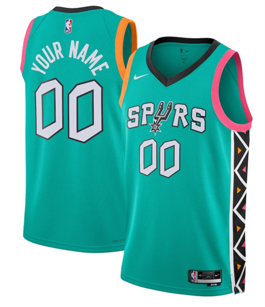 Youth San Antonio Spurs Active Player Custom Green 2022/23 City Edition Stitched Basketball Jersey
