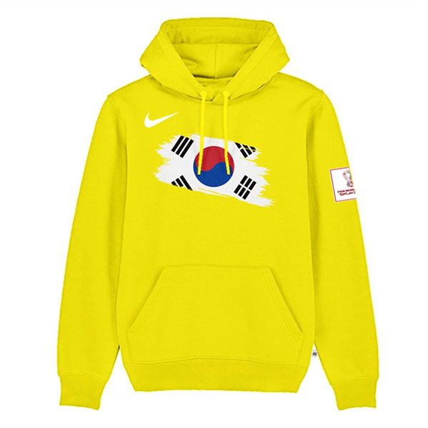 Men's Korea FIFA World Cup Soccer Yellow Hoodie