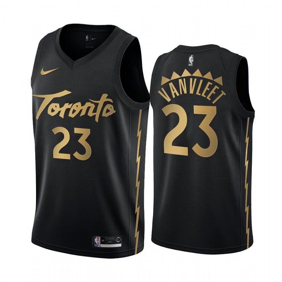 Men's Toronto Raptors #23 Fred VanVleet Black 2019 City Edition Stitched NBA Jersey
