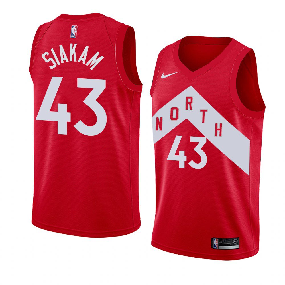Men's Toronto Raptors #43 Pascal Siakam 2018/19 Earned Edition Swingman Stitched NBA Jersey