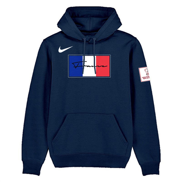 Men's France FIFA World Cup Soccer Navy Hoodie