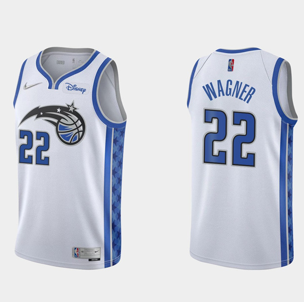 Men's Orlando Magic #22 Franz Wagner White Earned Edition Stitched Basketball Jersey