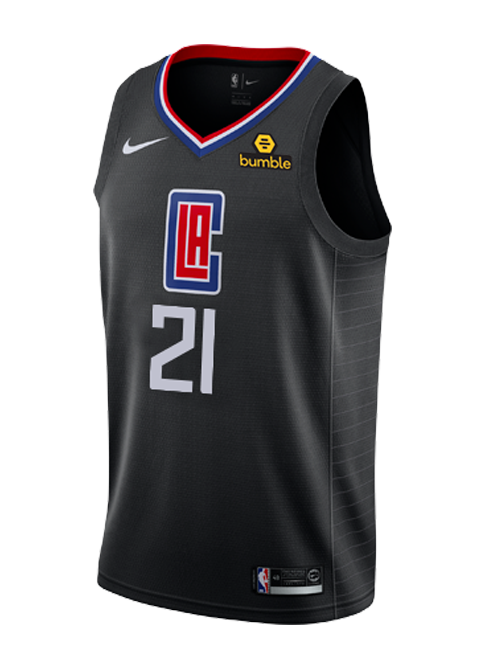 Men's Los Angeles Clippers #21 Patrick Beverley Black Stitched NBA ...