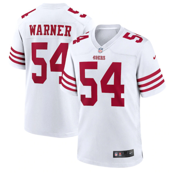 Men's San Francisco 49ers #54 Fred Warner 2022 New White Stitched Game Jersey