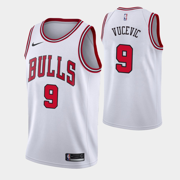 Men's Chicago Bulls #9 Nikola Vucevic White NBA Stitched Jersey