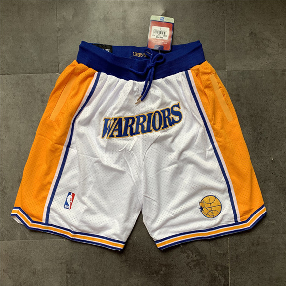 Golden State Warriors White Shorts (Run Smaller)