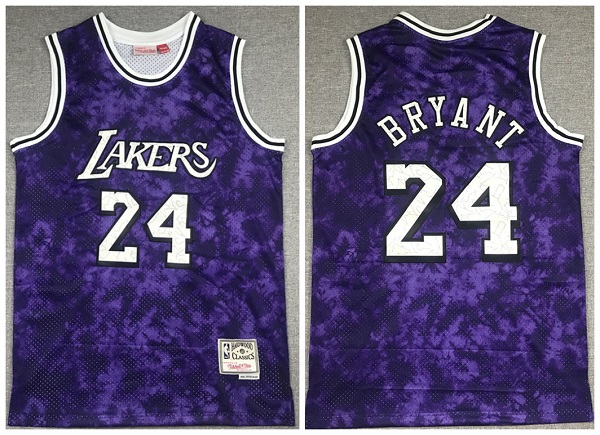 Men's Los Angeles Lakers #24 Kobe Bryant Purple Stitched NBA Jersey