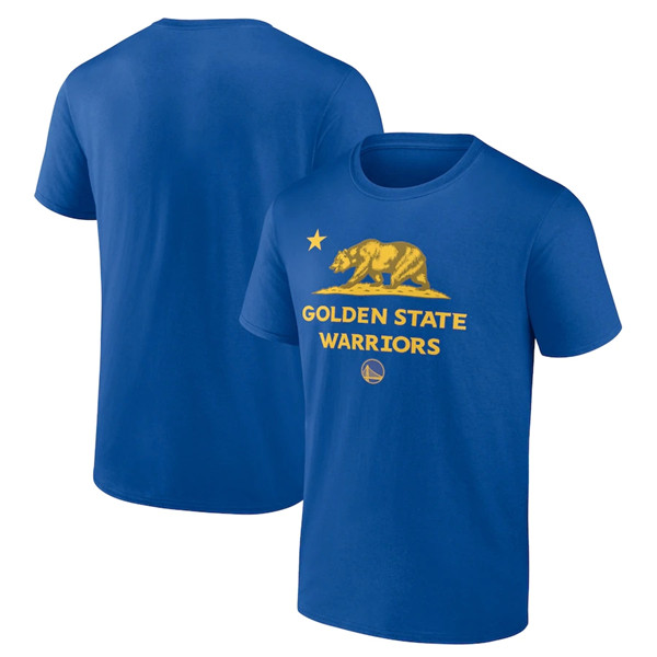 Men's Golden State Warriors 2022 Royal Hometown Collection State Flag T-Shirt
