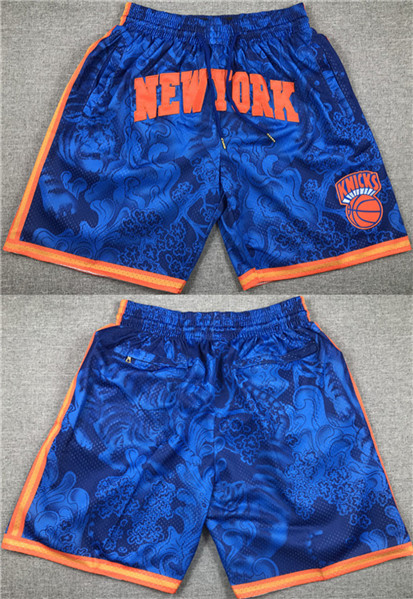 Men's New York Knicks Royal Shorts (Run Small)