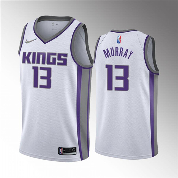 Men's Sacramento Kings #13 Keegan Murray 2022 Draft White Basketball Stitched Jersey