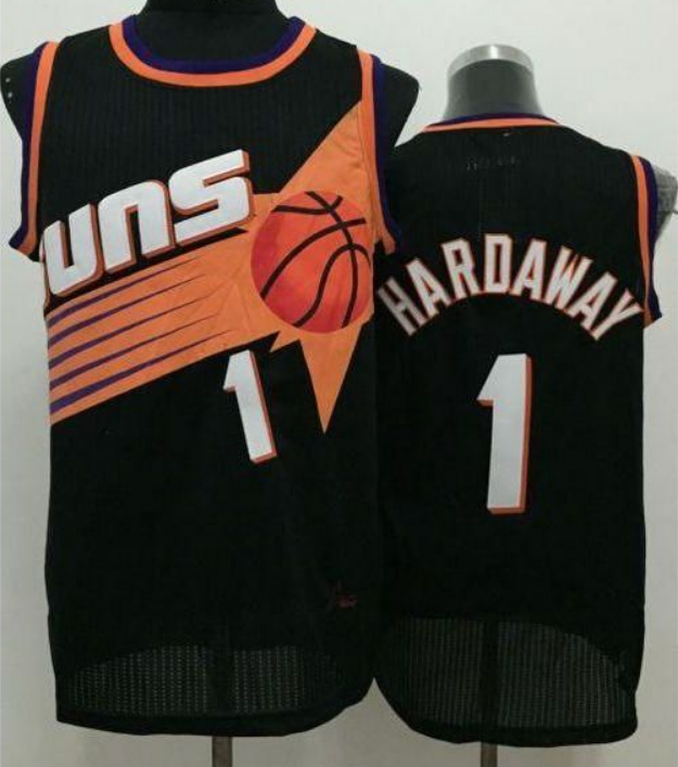 Men's Phoenix Suns #1 Penny Hardaway Black Stitched NBA Jersey
