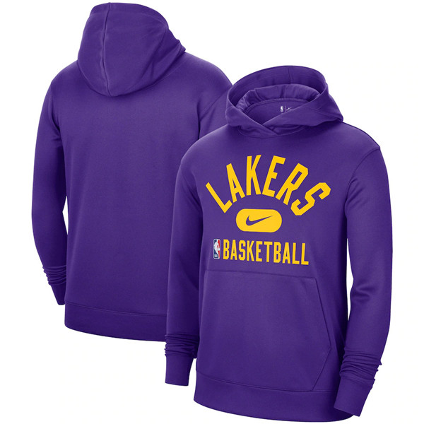 Men's Los Angeles Lakers 2021 Purple Spotlight Pullover Hoodie [NBA_Los ...