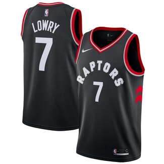 Men's Toronto Raptors #7 Kyle Lowry Black Stitched NBA Jersey