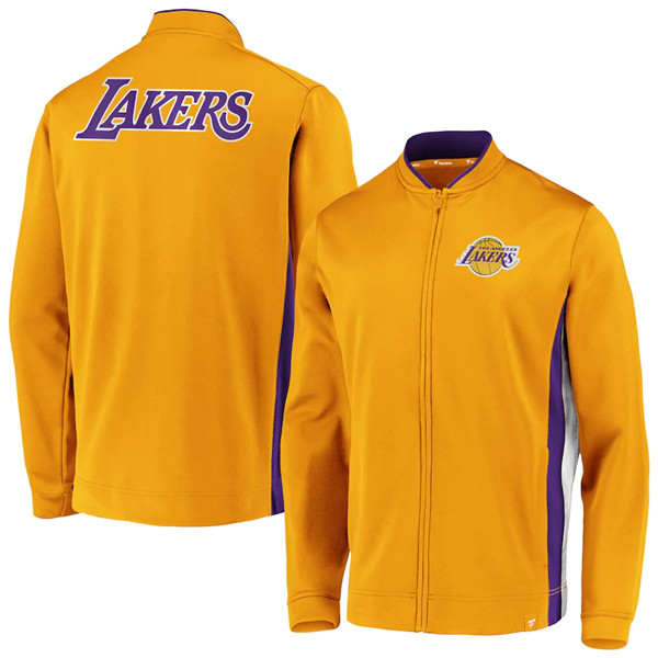Men's Los Angeles Lakers Gold Exclusive Mock Neck Full-Zip Jacket