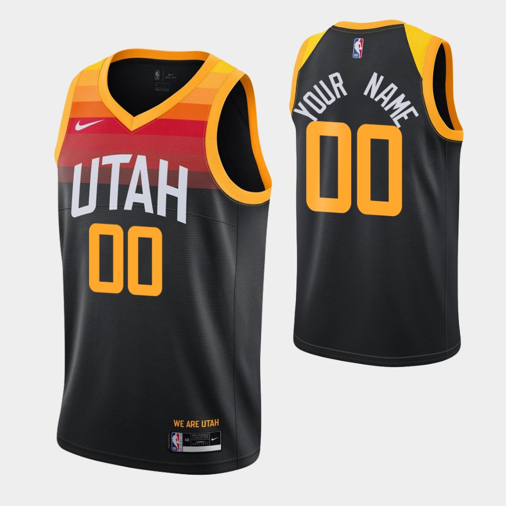 Men's Utah Jazz Active Player Black City Swingman 2020-21 Stitched NBA Jersey