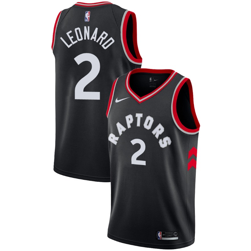 Men's Toronto Raptors #2 Kawhi Leonard Black Stitched NBA Jersey