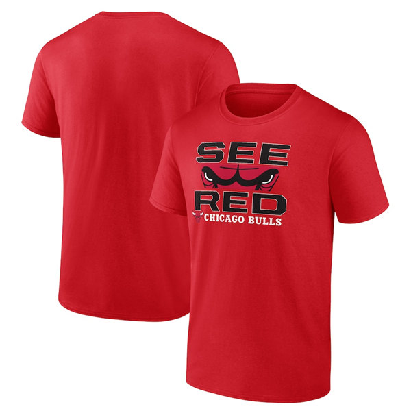 Men's Chicago Bulls Red Basketball T-Shirt
